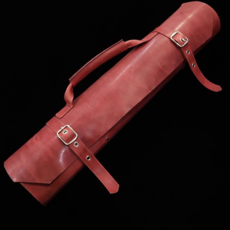 Leather Knife Roll - Long Lasteing Leather - 4 colors - 4P