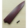 Vaina - Saya de madera para cuchillo Petty - ZANMAI - Tam: 11/15cm - Rojo