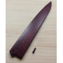 Vaina - Saya de madera para cuchillo Slicer Sujihiki - ZANMAI - Tam: 24 / 27cm - Rojo