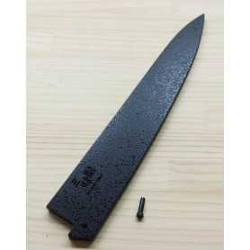 Vaina - Saya de madera para cuchillo Slicer Sujihiki - ZANMAI - Tam: 24 / 27cm - Negro