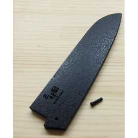 Vaina - Saya de madera para cuchillo Santoku - ZANMAI - Tam: 18cm - Negro
