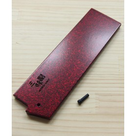 Vaina - Saya de madera para cuchillo Nakiri - ZANMAI - Tam: 16,5cm - Rojo