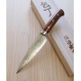 Cuchillo Japonés Petty - TAKESHI SAJI - Acero Damasco R2 - Diamond Finish - Tam: 13.5 / 15cm