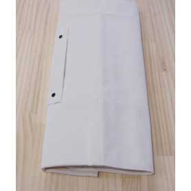 Estuche de lona para 6 cuchillos - Color Blanco - 680x450mm