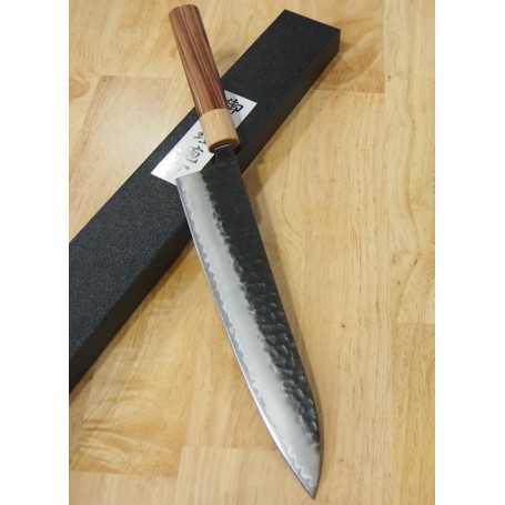 Cuchillo Japonés Chef Gyuto - MIURA - Aogami Super - Black Finish - Tam: 21 / 24cm