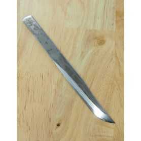Cuchillo Japonés Kiridashi - IKEUCHI - Acero Carbono Blue Steel Damasco - version 1 - Tam: 7cm