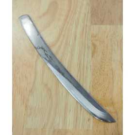 Cuchillo Japonés Kiridashi - IKEUCHI - Acero Carbono Blue Steel Damasco - version 5 - Tam: 7cm