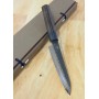 Cuchillo Japonés Petty - SHIZU HAMONO - Serie Gen - VG-10 Black Damasco - Tam: 13cm