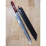 Cuchillo Japonés Kiritsuke - KAGEKIYO - Serie Urushi Akaro - White Steel No.1 - Tam: 30cm
