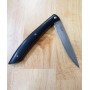 Cuchillo de carne estilo de bolsillo - TAKESHI SAJI - Acero Inoxidable R2 - Mango Negro - Tam: 10cm
