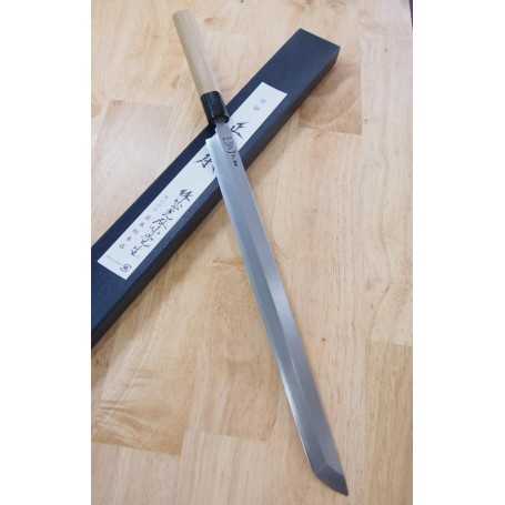 Cuchillo Japonés Sakimaru Takobiki - MASAMOTO SOHONTEN - Hongasumi White Steel - Tam: 33cm