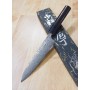 Cuchillo Japonés Petty - YOSHIMI KATO - Serie Nickel Damasco - Tam: 15cm