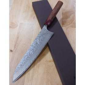 Cuchillo Japonés de Damasco Tsuchime Gyuto de 21cm #HKR-TDGY-210 – Korin –  La Cuisine Perú