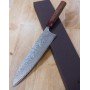Cuchillo Japonés Chef Gyuto - YOSHIMI KATO - Serie SPG2 Damasco - Tam: 24cm