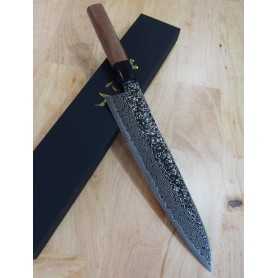 Cuchillo japonés Chef - KAGEKIYO -ZA-18 black damascus Tam:24cm