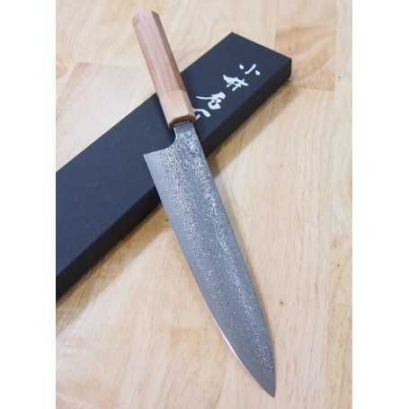 Cuchillo Japonés de Chef Gyuto - KEI KOBAYASHI - Serie SG2 Damasco - Tam: 21/24cm