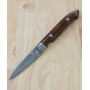 Cuchillo de pesca japonés - Katayama Yuta - Kawasemi - Damasco VG-10 - mango de madera de hierro - lanza - Tamaño:7.3cm